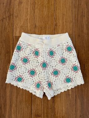 Zara Girls Crochet Shorts